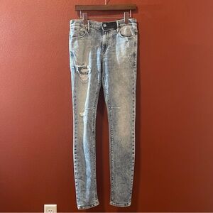 RtA‎ Women’s Japanese Denim Light Blue Distressed Skinny Fit Jeans